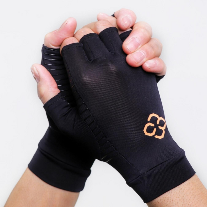 Fingerless Copper Gloves, Unisex