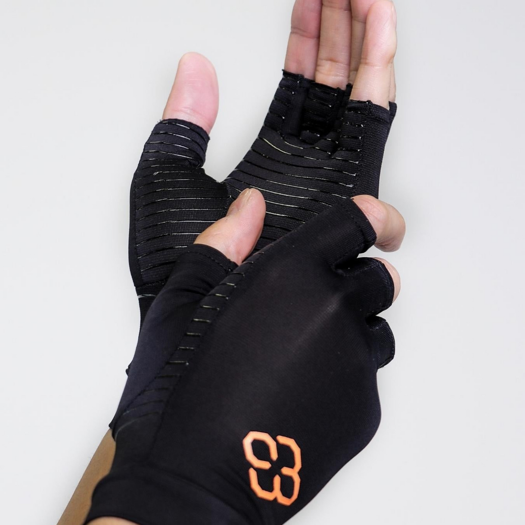 Fingerless Copper Gloves, Unisex