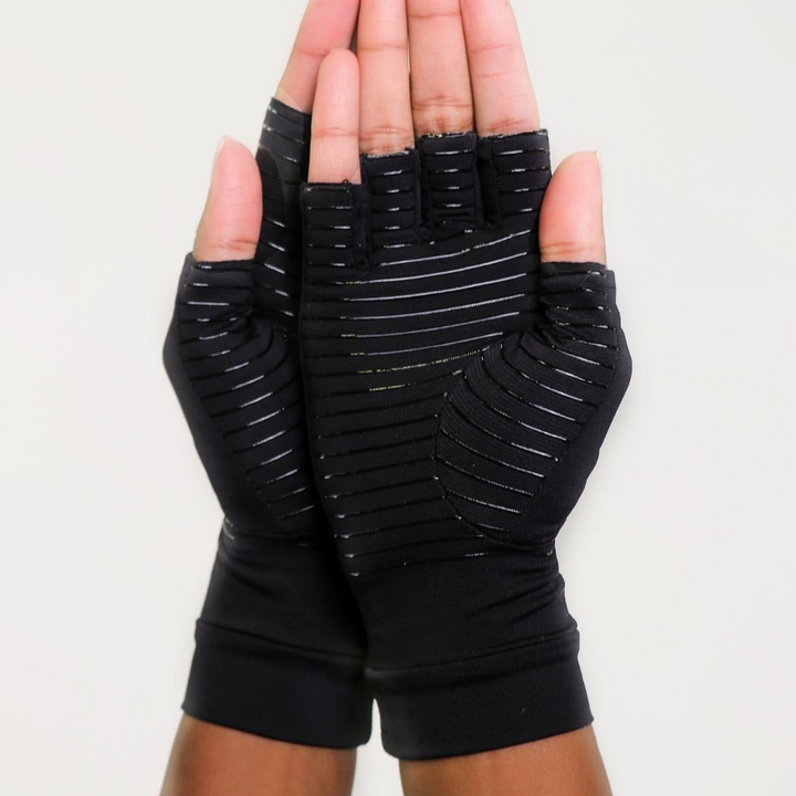 Fingerless Copper Gloves, Unisex