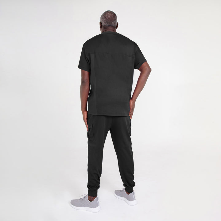 CopperActive™ Men's Scrub Set Classic V-neck Top & Premium Jogger Pants