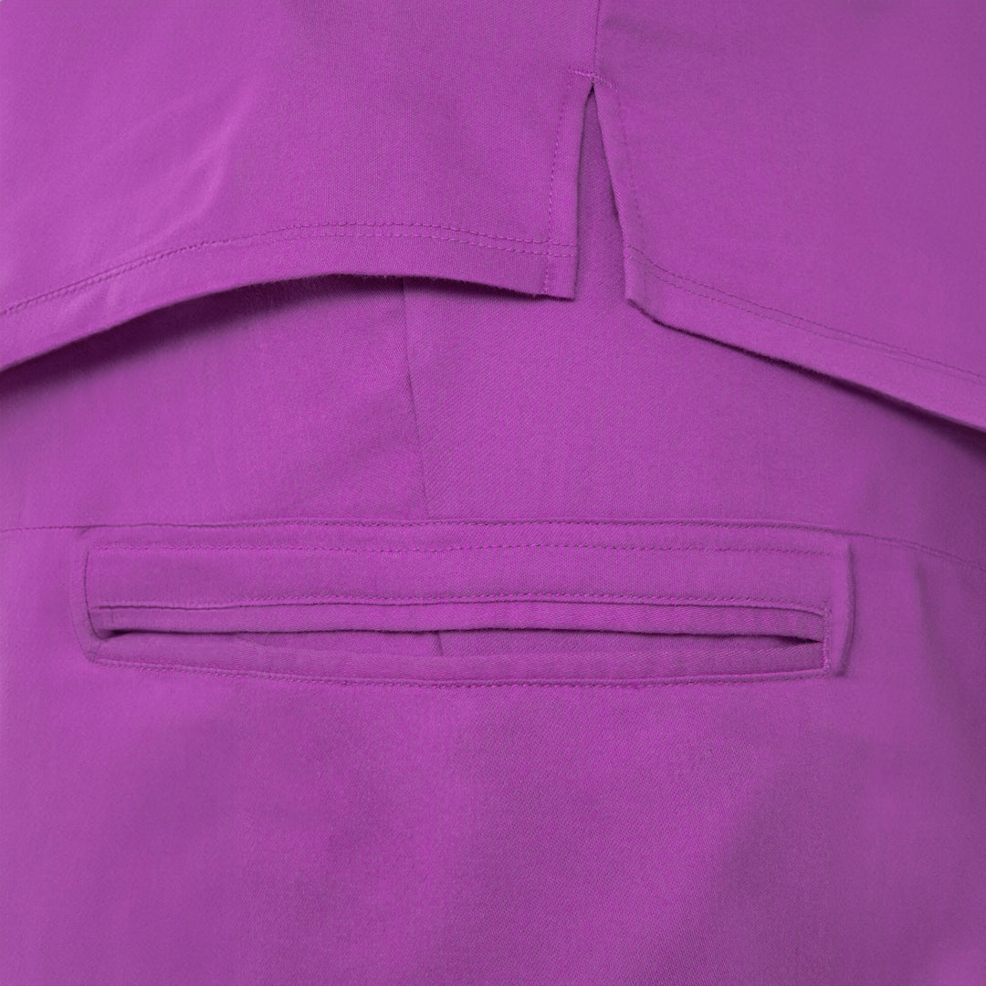 CopperActive™ Women's Scrub Set Plum Purple V-neck Top & Jogger Pants