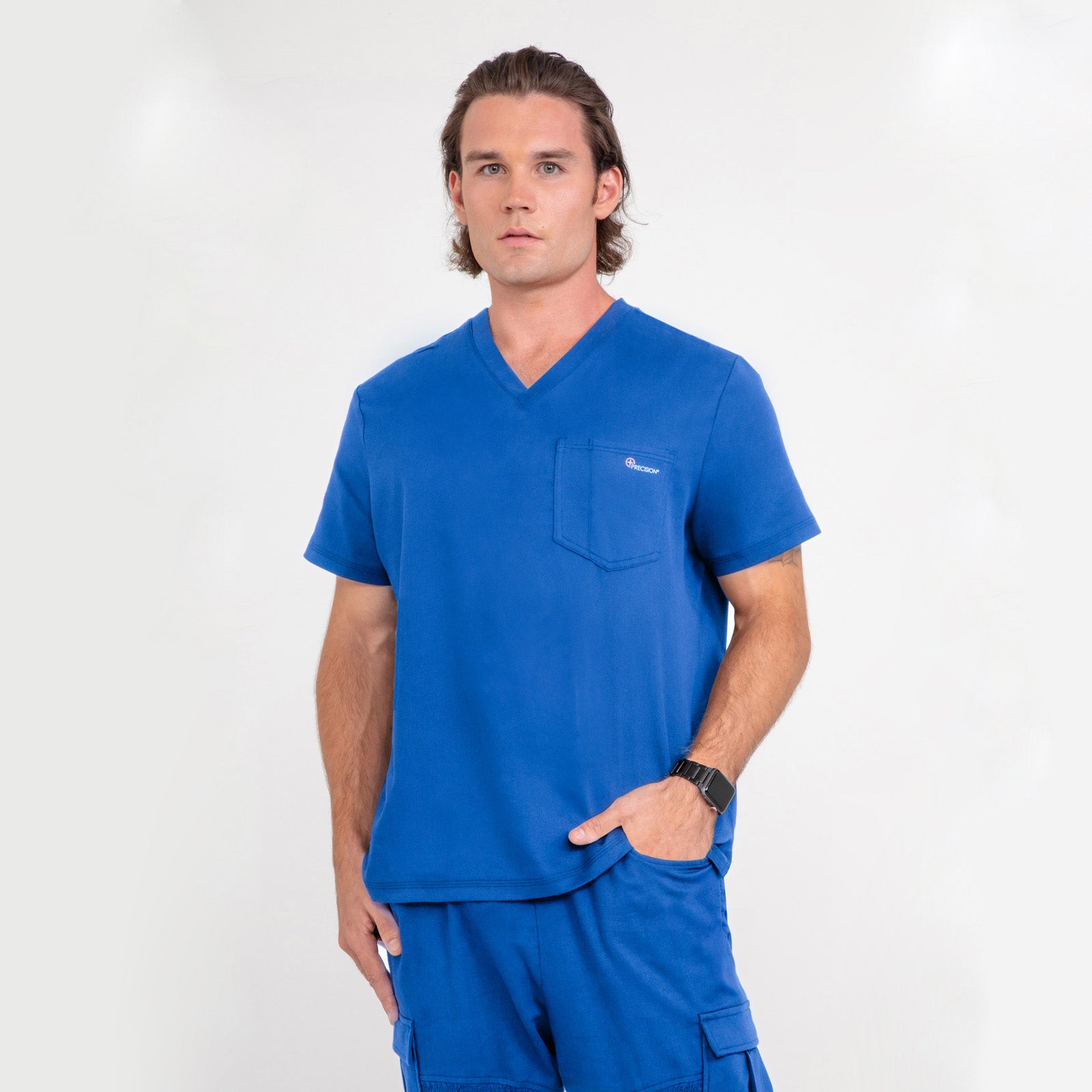 Antimicrobial Scrub Men's V-neck Top