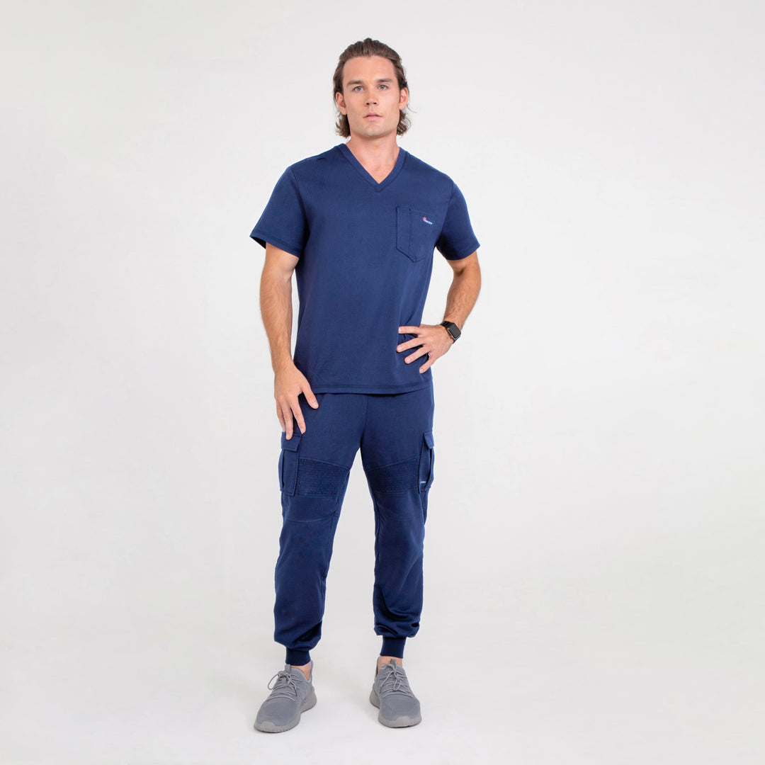 CopperActive™ Scrubs Men’s Premium Set V-neck and Jogger Pant