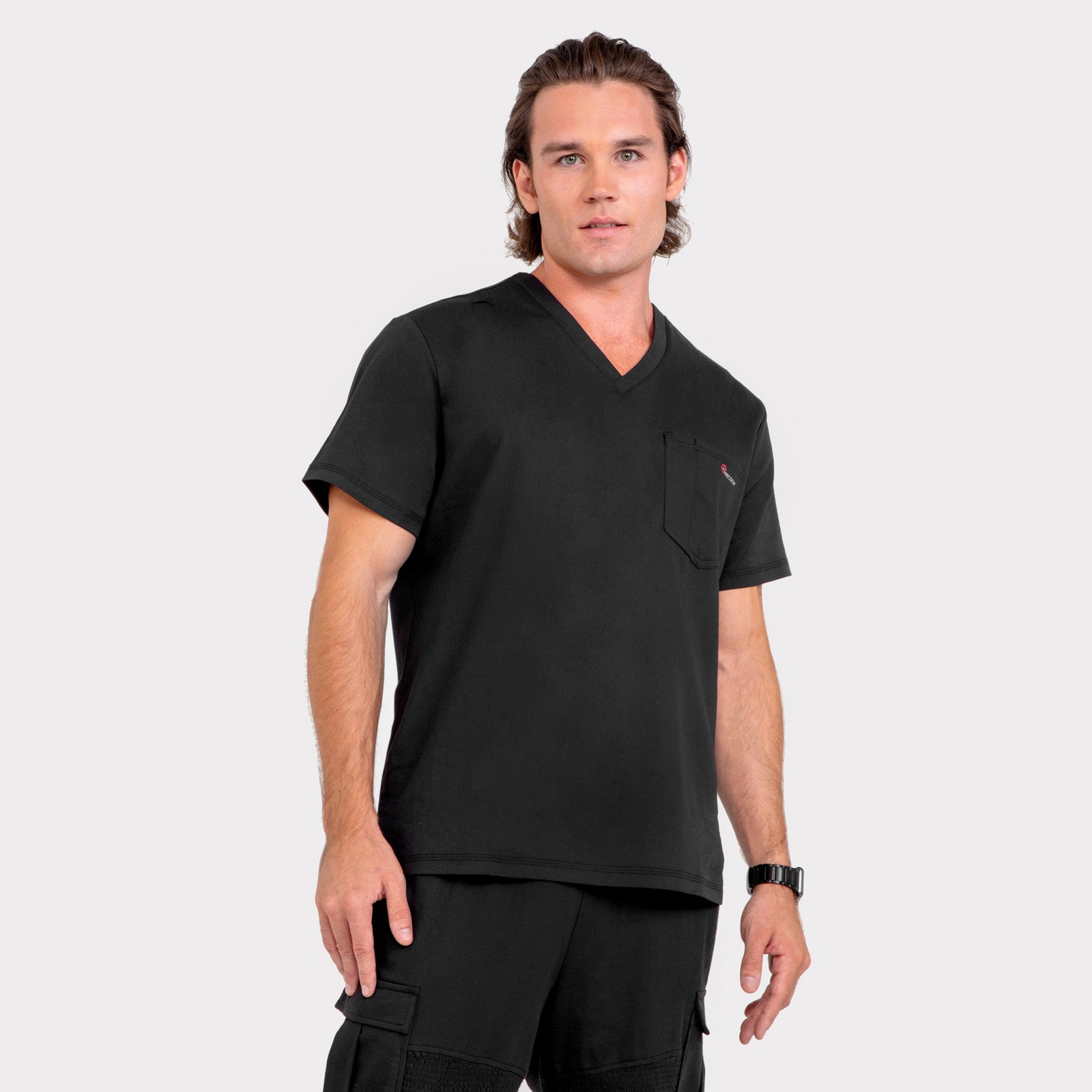 Antimicrobial Scrub Men's V-neck Top