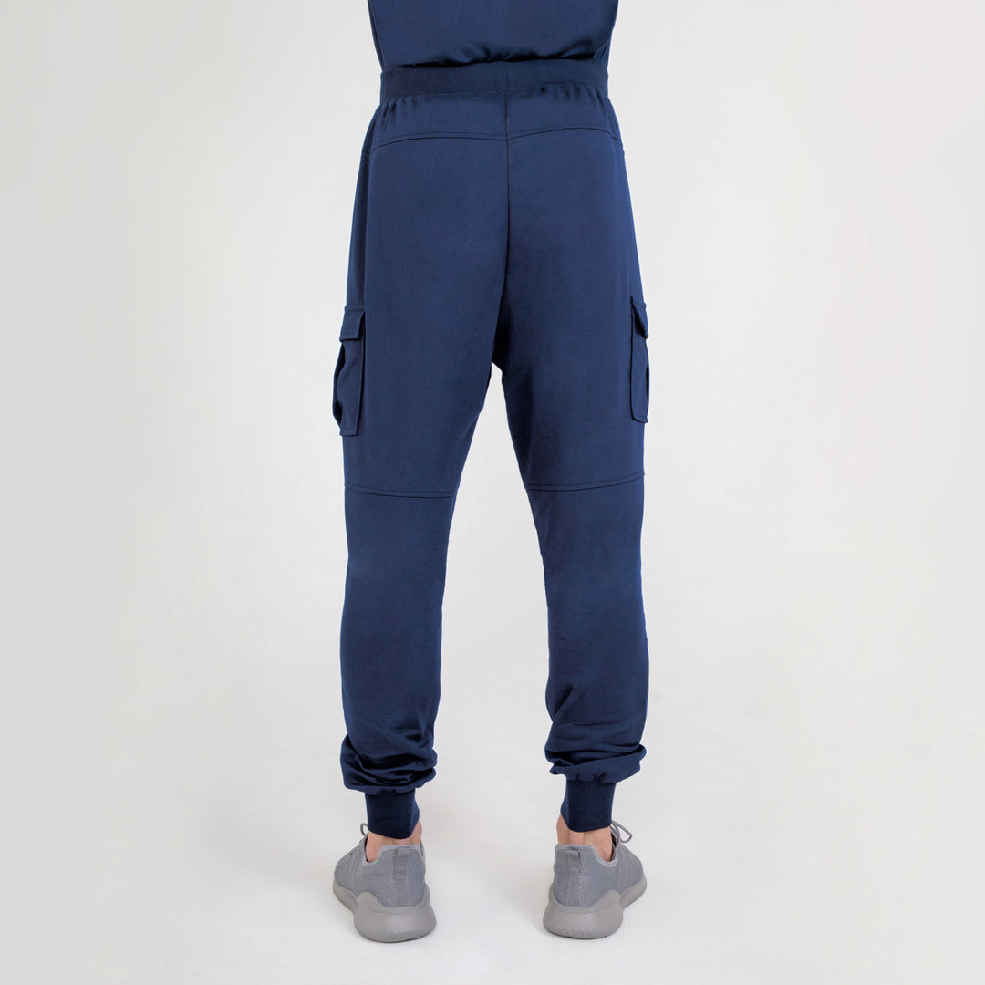 CopperActive™ Men's Scrub Custom Length Premium Navy Blue Jogger Pants