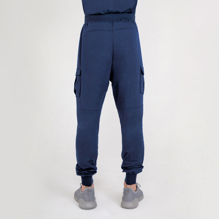 CopperActive™ Men's Scrub Custom Length Premium Navy Blue Jogger Pants