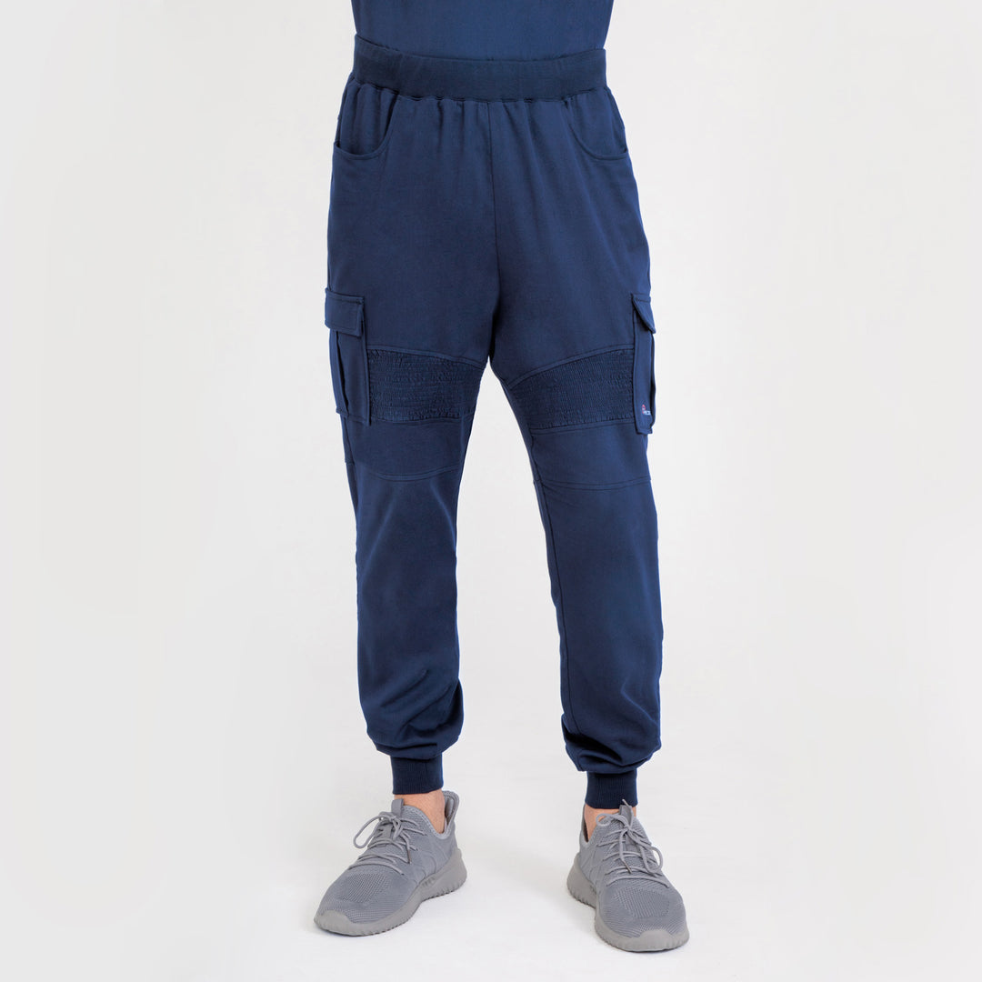 CopperActive™ Men's Scrub Custom Length Premium Navy Blue Jogger Pants